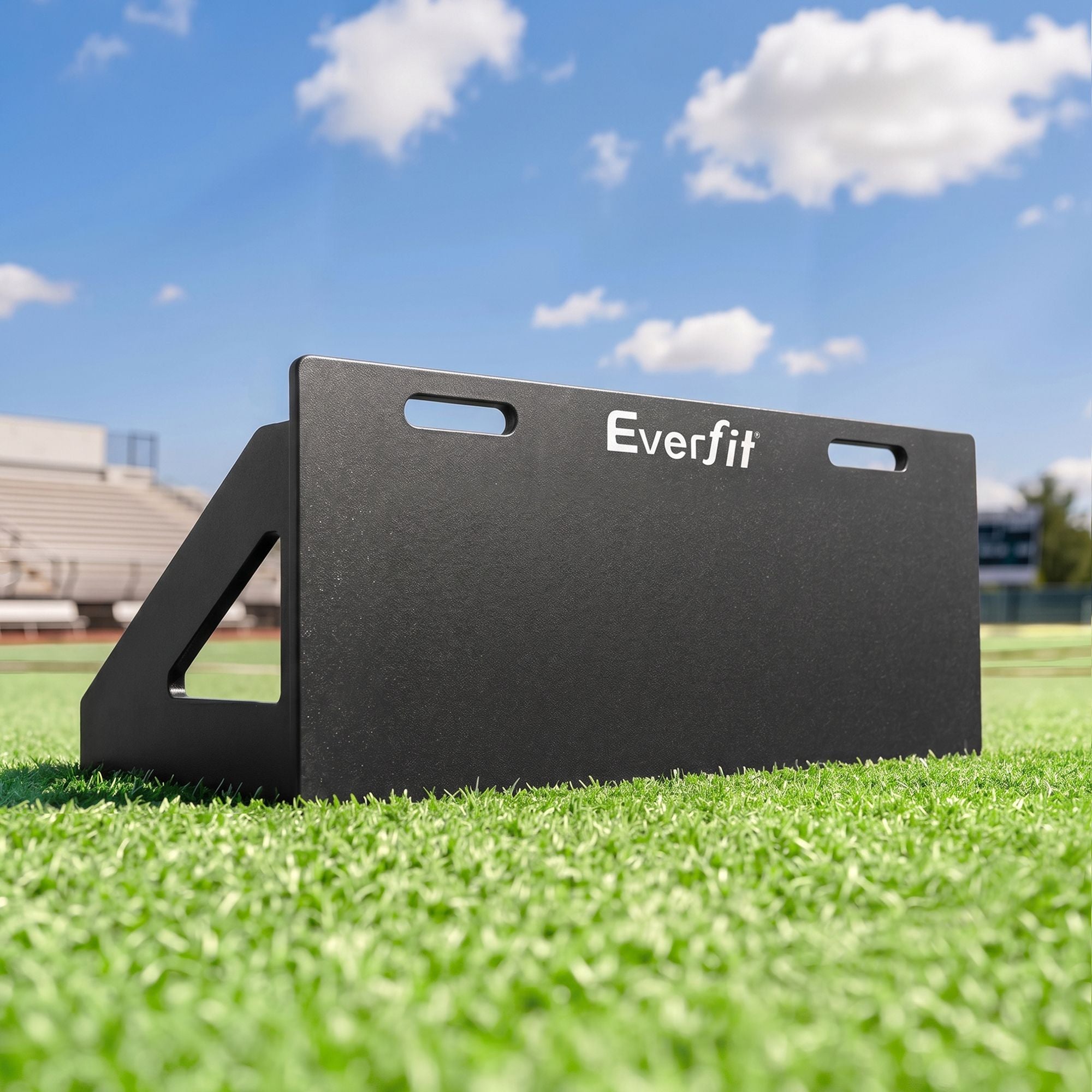 Everfit Soccer Rebounder Board 80cm x 30cm Football Rebound Wall with 2 Angles SRB-32-BK