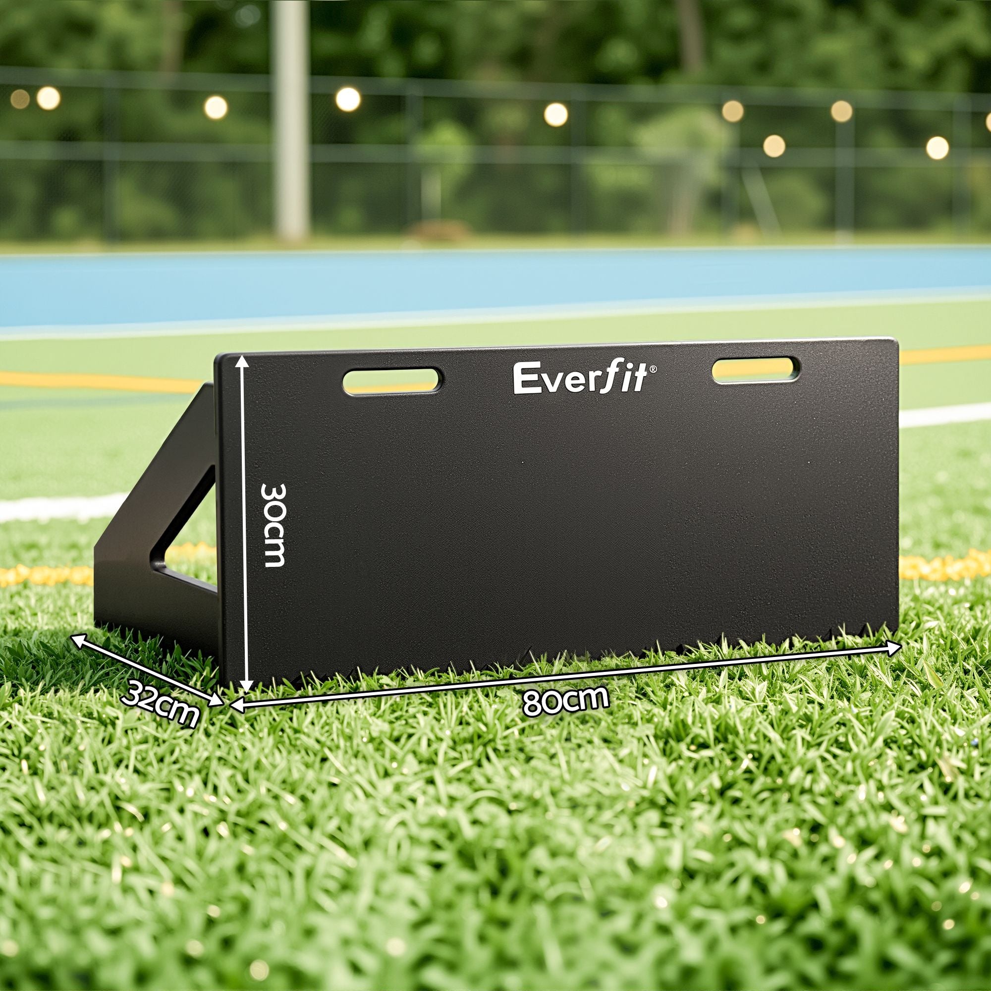 Everfit Soccer Rebounder Board 80cm x 30cm Football Rebound Wall with 2 Angles SRB-32-BK