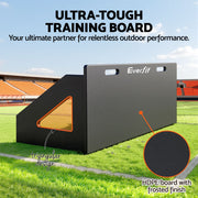 Everfit Soccer Rebounder Board 80cm x 30cm Football Rebound Wall with 2 Angles SRB-32-BK