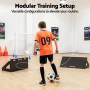 Everfit Soccer Rebounder Board 80cm x 30cm Football Rebound Wall with 2 Angles SRB-32-BK