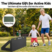 Everfit Soccer Rebounder Board 80cm x 30cm Football Rebound Wall with 2 Angles SRB-32-BK