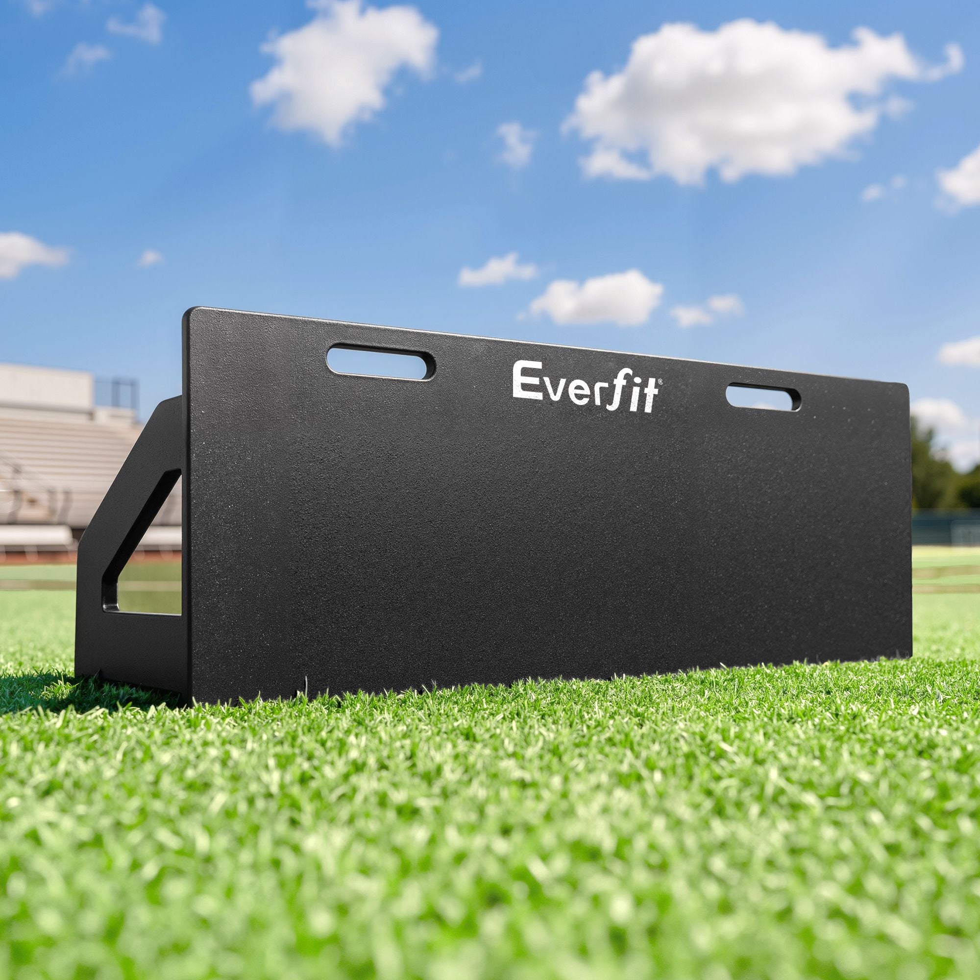 Everfit Soccer Rebounder Board 100x40cm Football Rebound Wall with 2 Angles SRB-40-BK