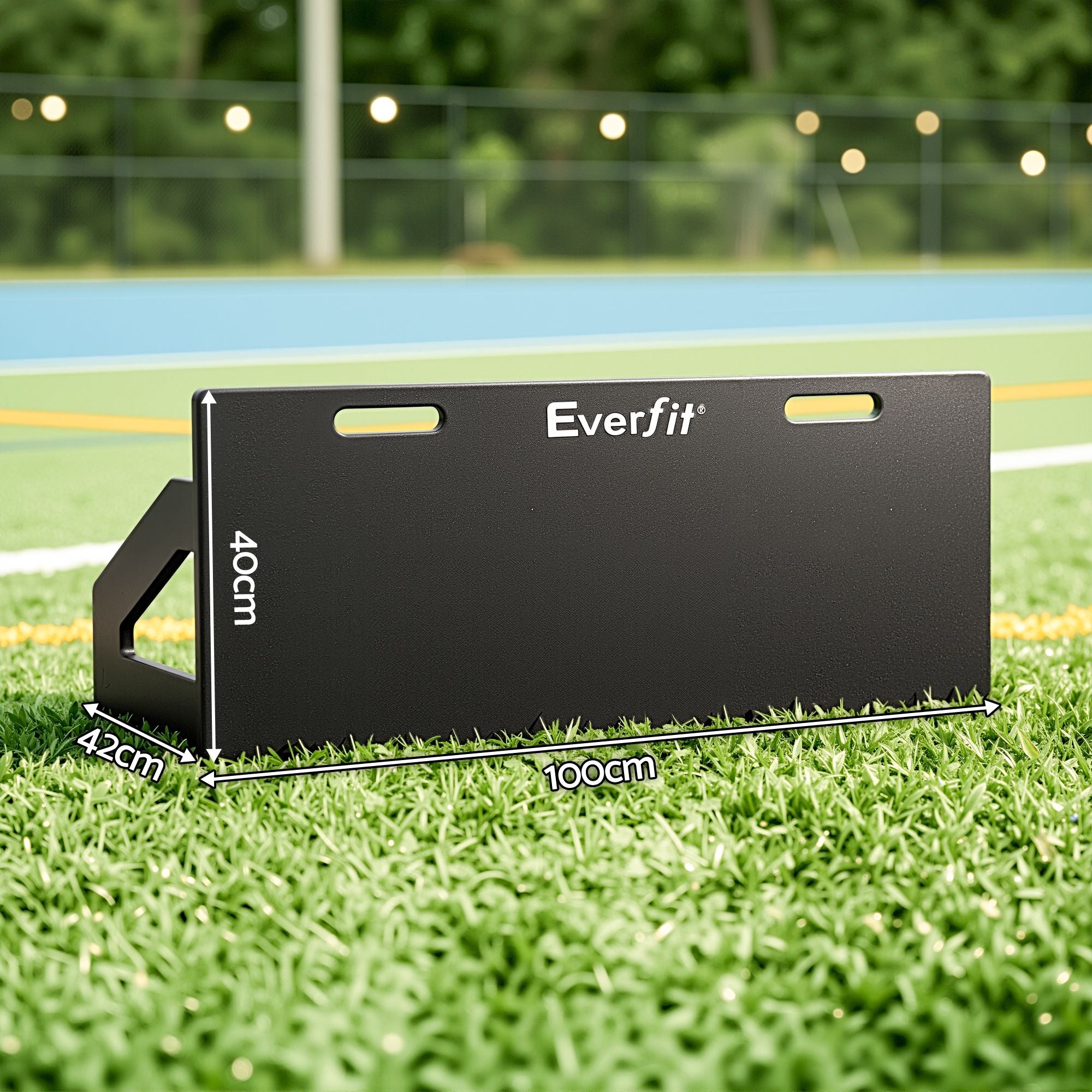 Everfit Soccer Rebounder Board 100x40cm Football Rebound Wall with 2 Angles SRB-40-BK