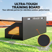 Everfit Soccer Rebounder Board 100x40cm Football Rebound Wall with 2 Angles SRB-40-BK