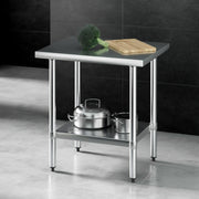 Cefito Stainless Steel Kitchen Bench Work Table 610 x760MM 430 SSKB-430S-30-24