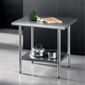 Cefito 914x762mm Stainless Steel Kitchen Bench 430