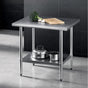 Cefito 914x762mm Stainless Steel Kitchen Bench 430