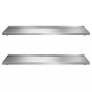 Cefito 2PCS 1200mm Stainless Steel Kitchen Wall Shelf Mounted Rack SSW-30120X2-SL