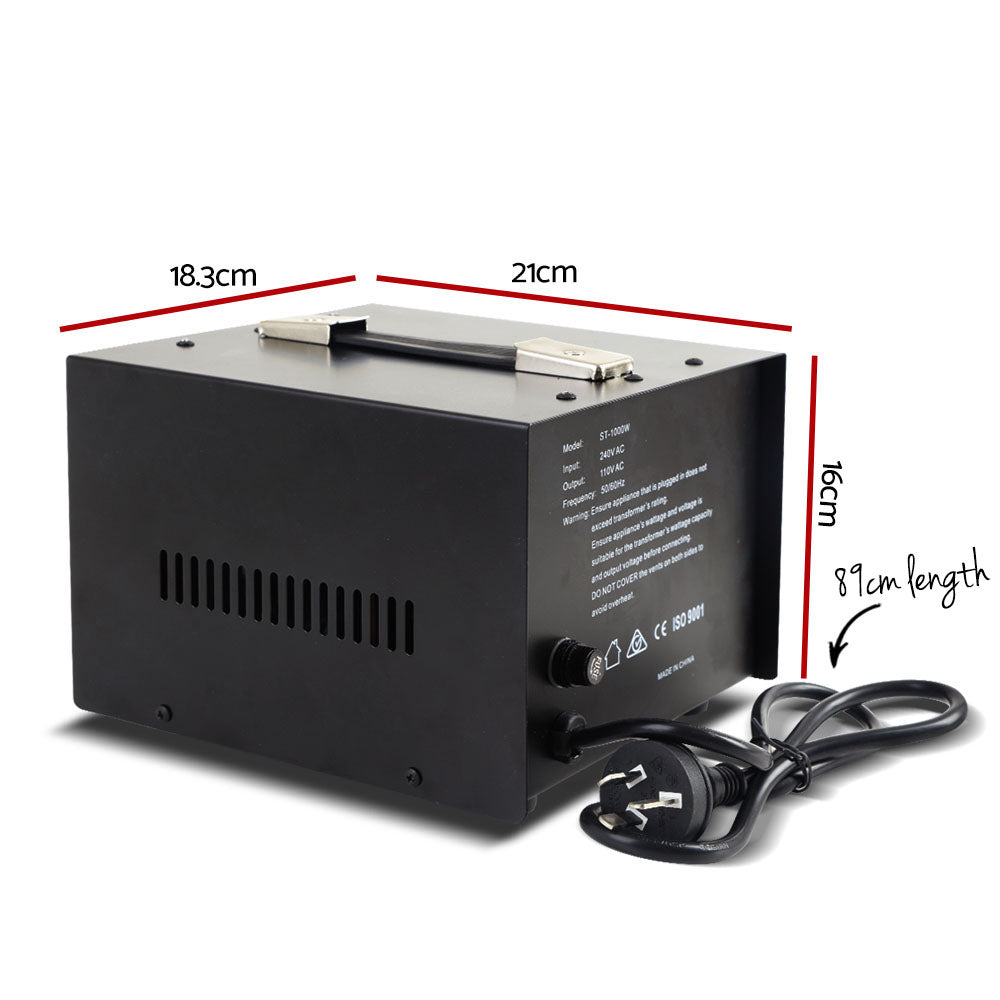 Giantz 1000 Watt Step Down Transformer ST-1000W-BL