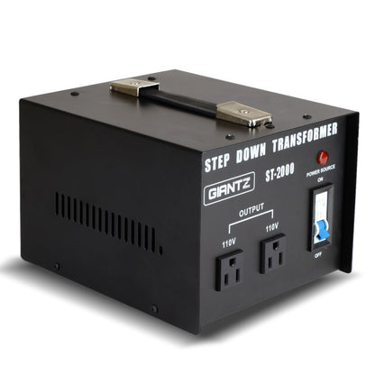 Giantz 2000 Watt Step Down Transformer ST-2000W-BL