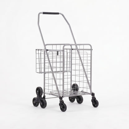 Emajin Shopping Trolley Cart Folding Aluminium Utility Cart Silver ST-45KG-ALU-SR