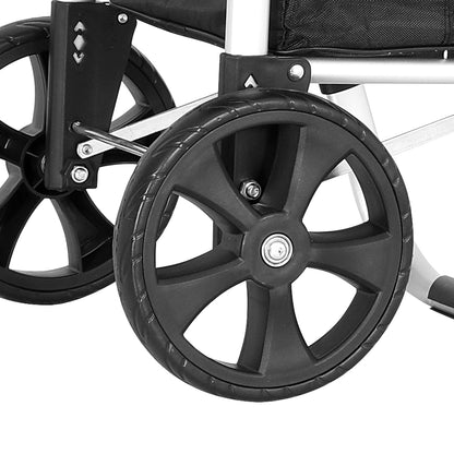 Emajin Shopping Trolley Cart Foldable 45KG Black ST-45L-OX-BK