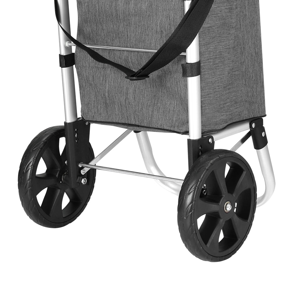 Emajin Shopping Trolley Cart 45KG Foldable Grey ST-45L-OX-GR
