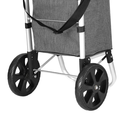 Emajin Shopping Trolley Cart 45KG Foldable Grey ST-45L-OX-GR