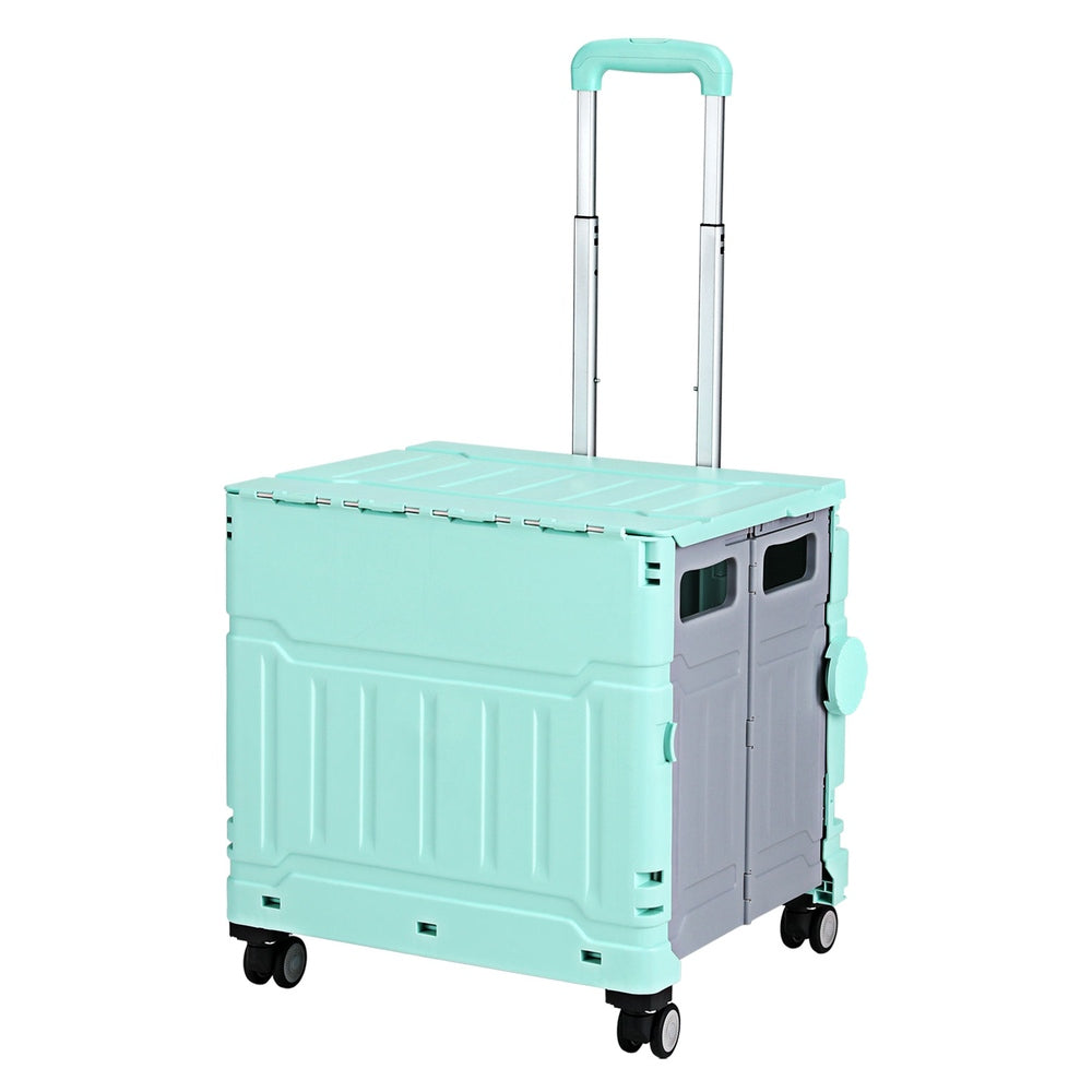 Emajin Shopping Trolley Cart 75L Foldable Green ST-75L-PLA-GR