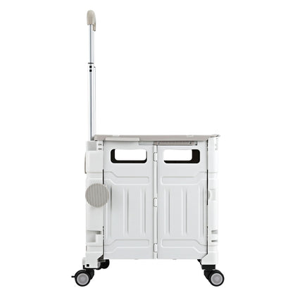 Emajin Shopping Trolley Cart 75L Foldable White ST-75L-PLA-WH