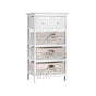 Artiss 2 Chest of Drawers with 3 Baskets - ELIOT ST-CAB-2D-3B-WH