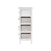 Artiss 2 Chest of Drawers with 3 Baskets - ELIOT ST-CAB-2D-3B-WH
