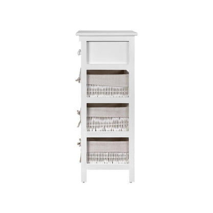 Artiss 2 Chest of Drawers with 3 Baskets - ELIOT ST-CAB-2D-3B-WH