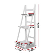 Artiss Bookshelf Corner Shelf 3 Tiers - ZANE White ST-CAB-SHELF-3T-WH