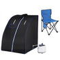 Devanti Portable Steam Sauna Tent 1000W 2L Steamer Pot Personal Home SPA Timer ST-SAU-2L-100-GY