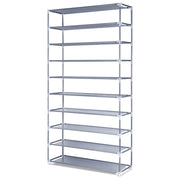 Artiss Shoe Rack Cabinet Stackable 10-Tier Grey STACK-SHOE-SR-02