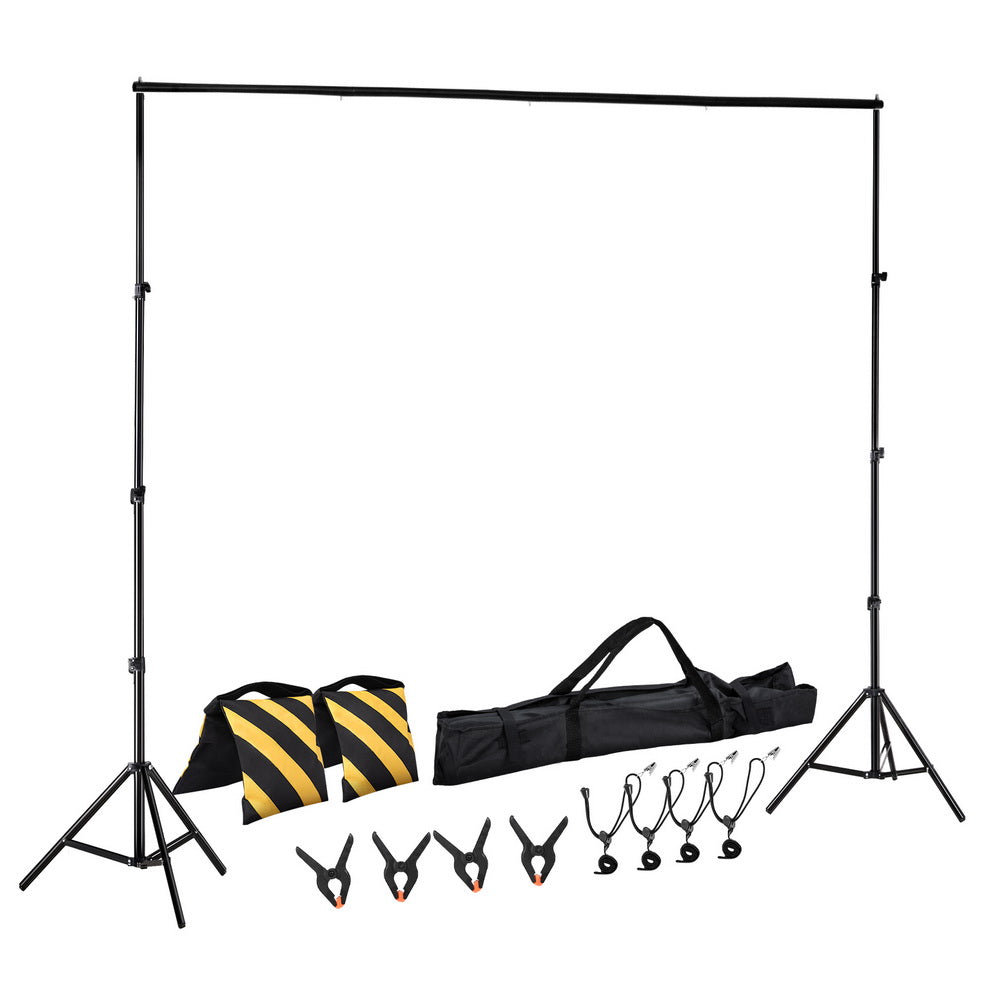 2.5X3M Photography Backdrop Stand Kit Studio Screen Photo Background Support Bag STAND-BACKDROP-2.5X3-UP-BK