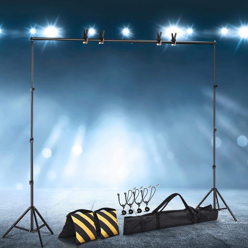 2.5X3M Photography Backdrop Stand Kit Studio Screen Photo Background Support Bag STAND-BACKDROP-2.5X3-UP-BK
