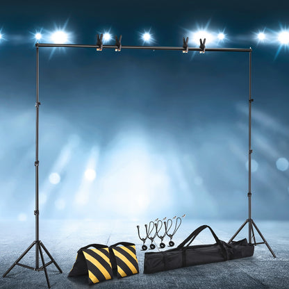 2.5X3M Photography Backdrop Stand Kit Studio Screen Photo Background Support Bag STAND-BACKDROP-2.5X3-UP-BK