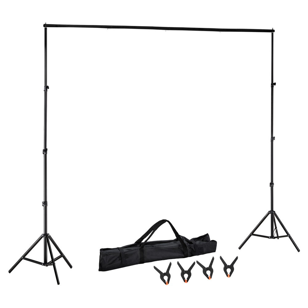2X3M Photography Backdrop Stand Kit Studio Screen Photo Background Support Set STAND-BACKDROP-2X3-BK