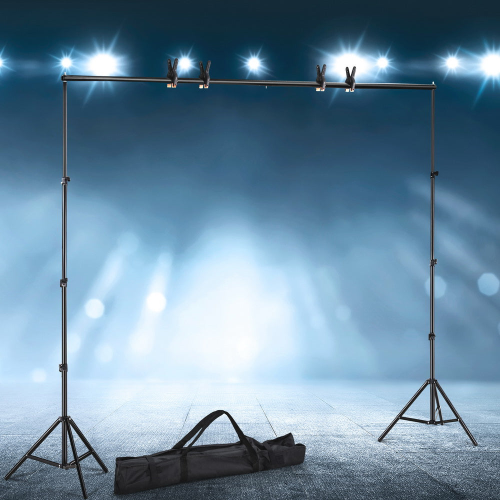 2X3M Photography Backdrop Stand Kit Studio Screen Photo Background Support Set STAND-BACKDROP-2X3-BK
