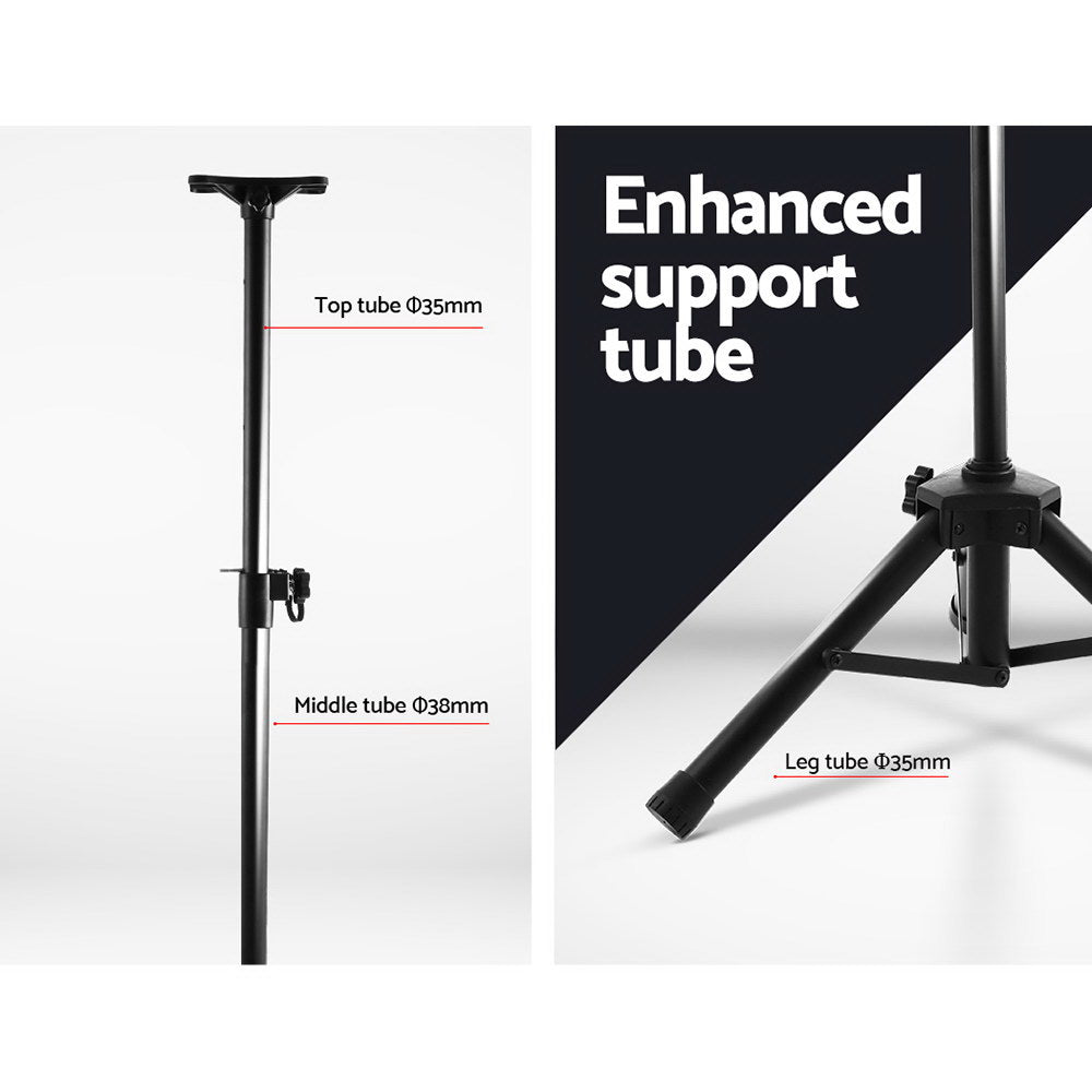 Alpha Speaker Stand 65-120cm Adjustable Height Surround Sound Studio Home 2pcs STAND-SPEAKER-208-FC2
