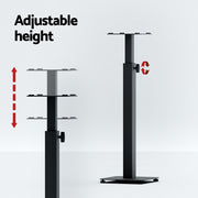 Alpha Speaker Stand 70-117cm Adjustable Height 2pcs STAND-SPEAKER-B-H117-BK2