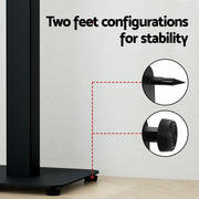 Alpha Speaker Stand 70-117cm Adjustable Height 2pcs STAND-SPEAKER-B-H117-BK2