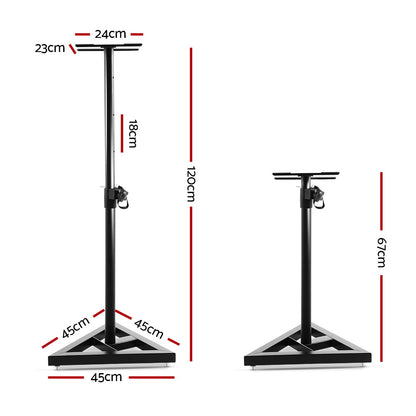 Alpha Speaker Stand 67-120cm Adjustable Height Surround Sound Studio Home 2pcs STAND-SPEAKER-X2P-FC2
