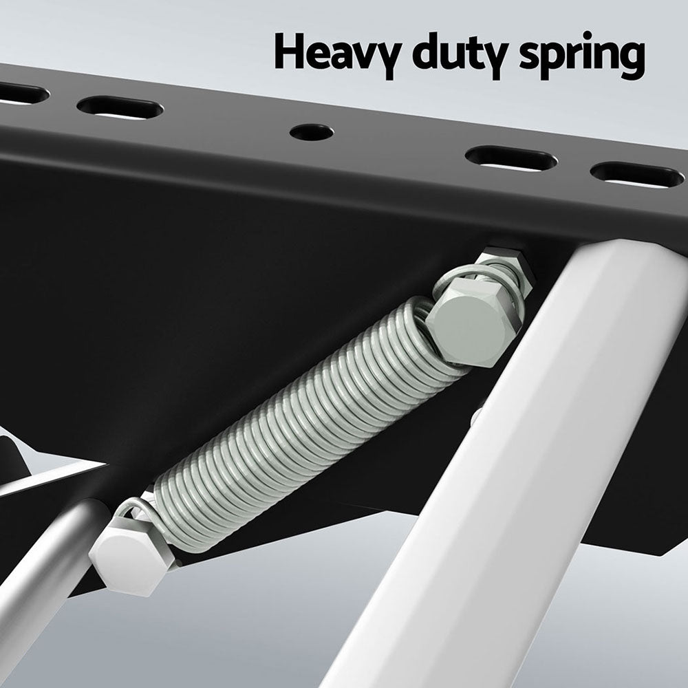 Weisshorn Manual Pull Out Caravan Step Folding RV Entry Stair 200KG Capacity Non-Slip Aluminium STEP-CV-1S-FOLD-SI