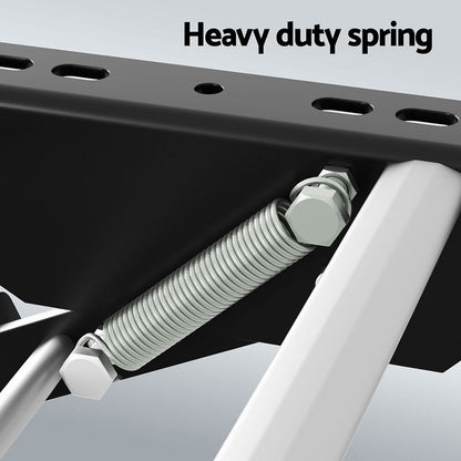 Weisshorn Manual Pull Out Caravan Step Folding RV Entry Stair 200KG Capacity Non-Slip Aluminium STEP-CV-1S-FOLD-SI