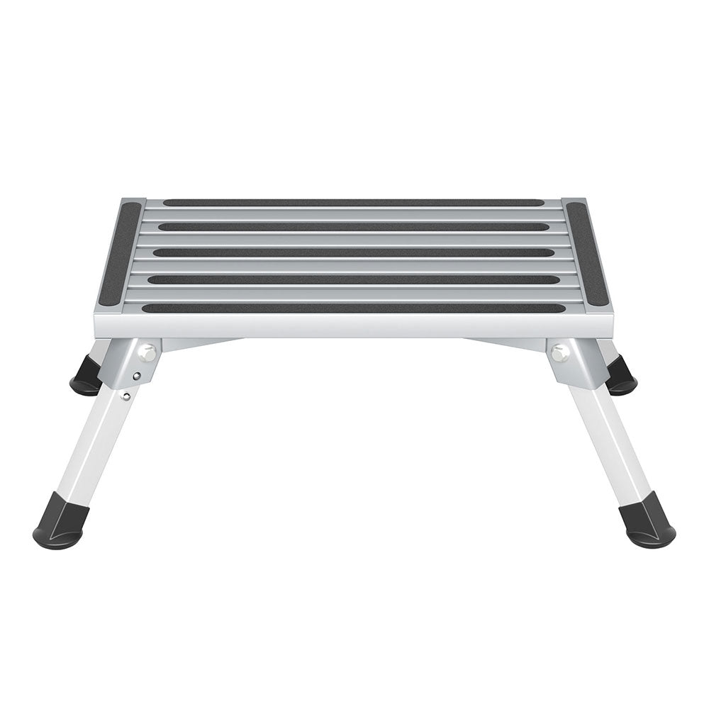 Weisshorn Caravan Step Folding Aluminium Step Ladder Stool STEP-CV-1S-STOOL-SI