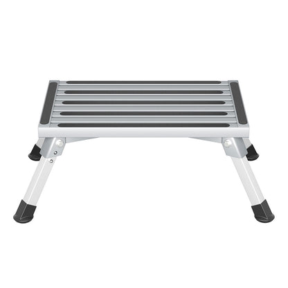 Weisshorn Caravan Step Folding Aluminium Step Ladder Stool STEP-CV-1S-STOOL-SI