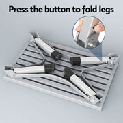 Weisshorn Caravan Step Folding Aluminium Step Ladder Stool STEP-CV-1S-STOOL-SI