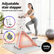 Everfit Step Machine Stair Climber for Home Gym Exercise Foldable LED Display Adjustable Handlebar STEPPER-TD04-WH