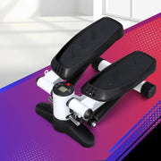Everfit Mini Stepper with Resistance Rope Aerobic Trainer 150KG White STEPPER-TH-WH-BK