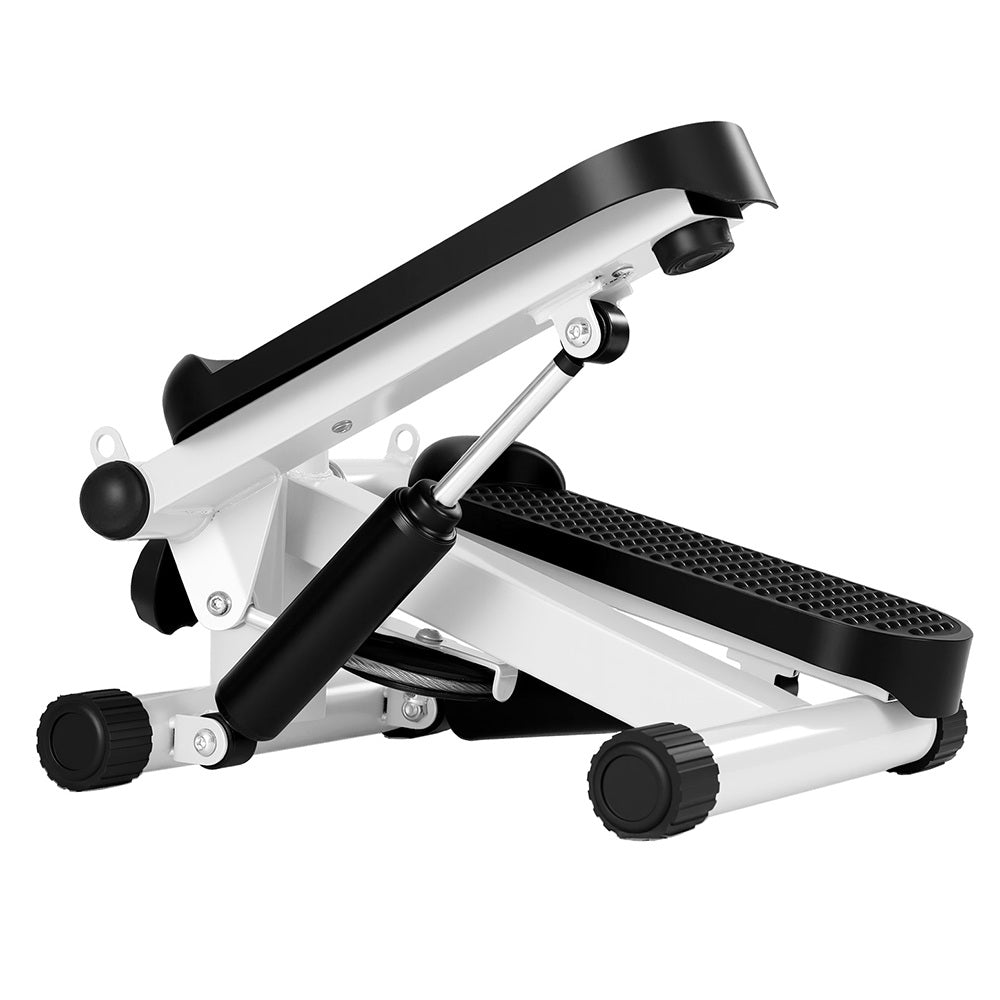 Everfit Mini Stepper with Resistance Rope Aerobic for Exercise Compact Home Workout White STEPPER-YG-WH-BK