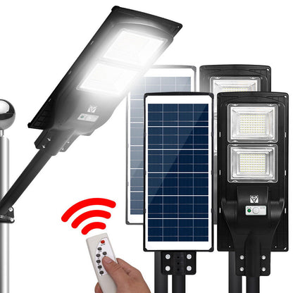 Leier 160 LED Solar Street Light 120W Flood Motion Sensor Remote Outdoor Wall Lamp x2 STL-OP-120WX2