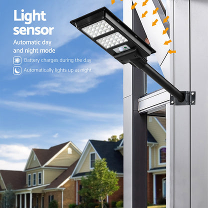 Leier 160 LED Solar Street Light Flood Motion Sensor Remote STL-OP-160-B