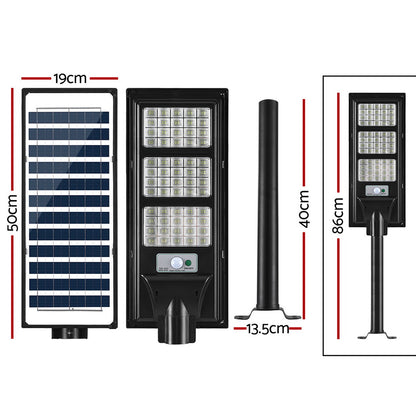 Leier 240 LED Solar Street Light Flood Motion Sensor Remote STL-OP-240-B