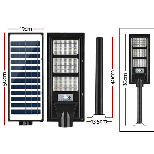 Leier 240 LED Solar Street Light Flood Motion Sensor Remote STL-OP-240-B