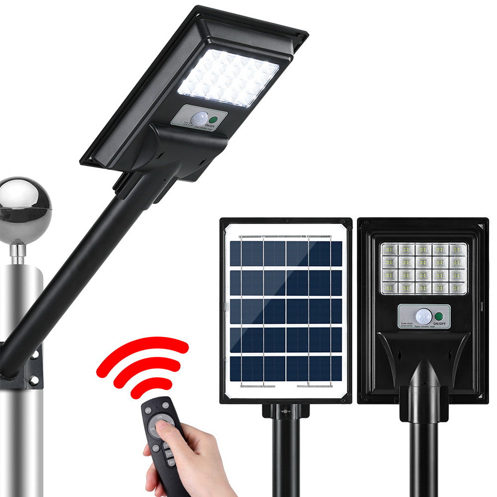 Leier 80 LED Solar Street Light Flood Motion Sensor Remote STL-OP-80-B