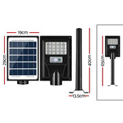 Leier 80 LED Solar Street Light Flood Motion Sensor Remote STL-OP-80-B