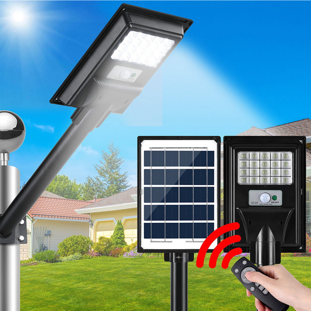 Leier 80 LED Solar Street Light Flood Motion Sensor Remote STL-OP-80-B